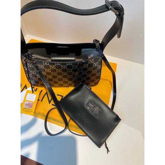 VALENTINO BY MARIO VALENTINO Kai Logo Monogram Shoulder Bag - Picture 5 of 9